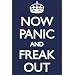 Now Panic and Freak Out Keep Calm and Carry On Spoof Art Print Poster - 24x36