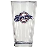 Milwaukee Brewers 3D Logo Pint Glass