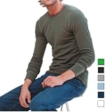 American Apparel - Unisex Long Sleeve Baby Thermal Crewneck (T407)