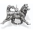 Siberian Husky Dog - Dog Lover 6 Charms Keychain by Little Gifts