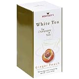 Bentley's Ginger Peach White Tea, 25-Count Boxes (Pack of 4)