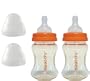 Thinkbaby Twin Pack Baby Bottles, Orange, 2 Pack, 5 Ounce