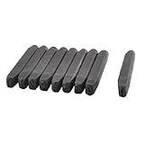 uxcell スチール ナンバー ポンチスタンプ メタル ウッド 6mm 0-8　9個セット