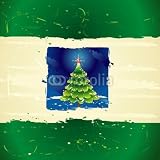 Wallmonkeys Peel and Stick Wall Decals - Christmas Tree - 18H x 18W Removable Graphic