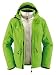 Eine f&uuml;r alles: Mit dieser 3 in 1 Regenjacke inklusive wattierter Innenjacke kann Deine Radtour beginnen. Die Au&szlig;enjacke mit Kapuze sch&uuml;tz Dich zuverl&auml;ssig vor Wind und Wetter, in Kombination mit der wattierten Innenjacke wird Deine K&ouml;rperw&auml;rme optimal gespeichert. Beide Jacken k&ouml;nnen auch solo getragen werden. Kaufen mit Verantwortung: Die Jacke tr&auml;gt das umweltfreundliche bluesign�-Zertifikat, die F&uuml;llung der Innenjacke wurde zu 100% aus recyceltem Polyster hergestellt. Details:- 2-Lagen Jacke - 2 abgedeckte Fronttaschen mit RV - wasserabweisender Front RV - Kordelzug im Saum durch die Taschen regulierbar - weitenregulierbare &Auml;rmelb&uuml;ndchen - Kapuze angeschnitten, weitenregulierbar und aufrollbar - geteiltes Futter, � - oberer Teil aus Mesh, � - unterer Teil aus Tafetta - Reflexdruck- 60 g Wattierung - 40 g Wattierung im &Auml;rmel - 2 Fronttaschen mit RV - durchgehender Front RV - elastische &Auml;rmel- und Saumb&uuml;ndchenGewicht: 920 gAu&szlig;enjacke: Hauptstoff Aussenseite: 100% PolyamidMembran: 100% PolyurethanFutter: 100% PolyamidNetzfutter: 100% PolyamidInnenjacke: Hauptstoff: 100% PolyesterFutter: 100% PolyesterWattierung: 100% Polyester (recycelt)