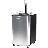 Nostalgia Electrics Kegorator Beer Keg Fridge, Stainless.