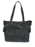Besace italienne en cuir nappa noir