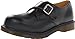 Dr. Martens Unisex Joey Monk Shoe Black Fine Haircell Loafer UK 8 (US Men's 9, Women's 10) Medium