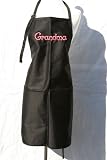 Black Grandma Embroidered Apron