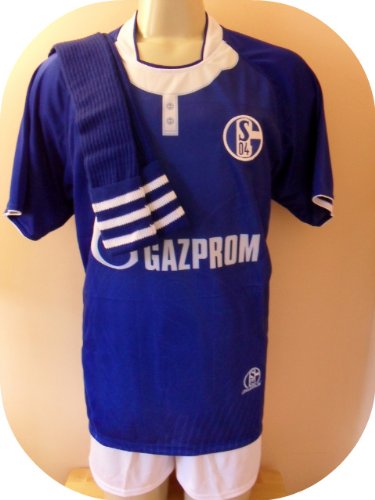 SCHALKE 04-GERMANY- SOCCER TEAM UNIFORM JERSEY/SHORT/SOCKS SIZE LARGE.NEW SCHALKE 04-GERMANY- SOCCER TEAM UNIFORM JERSEY/SHORT/SOCKS SIZE LARGE.NEW