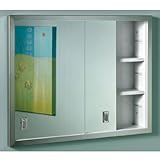 IMAGE OF Broan Contempora Sliding Stainless Bath Medicine Cabinet