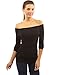 PattyBoutik Women's Off Shoulder Ruched Side Long Sleeve Blouse