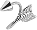 Classic Arrow Spiral Barbell-18g-16g-14g-Steel In and Out Arrow Cartilage Earring-Lip Ring-Tragus Hoop