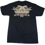 TS346 Lucky 13 Brand True Blue American Rebel T-Shirt