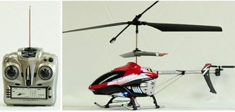 3.5chジャイロ搭載96cm超大型ラジコンヘリコプターブルー岡村製作所ジャイロ搭載