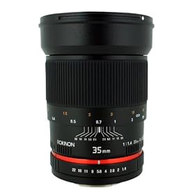 Click here to buy Rokinon 35mm f 1.4 Lens for Canon Cameras by Rokinon.