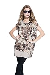 Sexy Leopard Print Chiffon/Cotton Summer Mini Dress 
