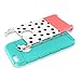 BENTOBEN iPhone 6 Case, iPhone 6S Case, Dual Layer Ultra Slim Hybrid Hard PC Shell Flexible TPU [Polka Dot] Bumper Rugged Shockproof Protective Case for iPhone 6/6S 4.7 Inch, Light Blue