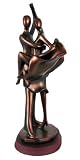 CLOSED FINISH Bronzed Finish Ballroom Dancers Statue