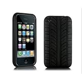 Black Tyre Tread Rubber Case Cover for iPhone 3G 3GS Black Tyre Tread Rubber Case Cover for iPhone 3G 3GS