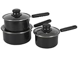Ethos Non Stick Saucepan Set, 3 Piece