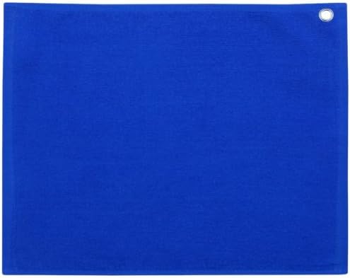 Carmel Towel Company-Velour Hemmed Towel with Corner Grommet & Hook-C1518GH-Royal