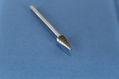 temo sm-51 chipbreaker tungsten carbide rotary burr 1/8″ shank 1/4″ head pointed cone