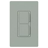 IMAGE OF Lutron MA-L3L3-BG Maestro 300 Watt Single Pole Dual Dimmer, Bluestone