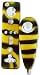Yellow Hornet Silicone Skins for Nintendo Wii Remote and Nunchuk Controllers, by Vortex (TM)