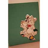 Baby Children Photo Album in Velvet with a Sterling Silver Bear. Made in Italy by Silver Touch USA
