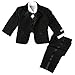 Spring Notion Baby Boys' Black Classic Fit Tuxedo Set, No Tail 24M (X-Large)