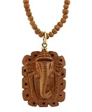 Ganesh Jewelry: Wooden Ganesha Necklace