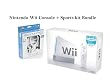 Nintendo Wii Console #RVLSWC Bundled CTA 6 in 1 Sports kit