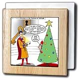Rich Diesslins Funny Christmas Cartoons - Supermans Christmas - Tile Napkin Holders
