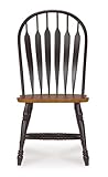 IMAGE OF International Concepts 1C57-1206 Windsor Steam Bent Arrow Back Chair, Black/Cherry