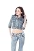 Cropped Denim Stretch Jacket by Apple Bottoms