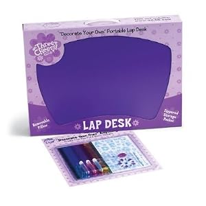 Decorate Your Own Wooden Lap Desk with Plush Pillow, Purple