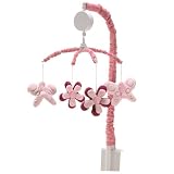 Crown Craft Organic Musical Mobile, Plum/Pink