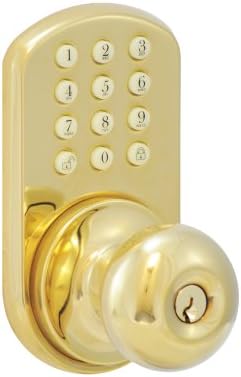 INC HKK-01P Touchpad Electronic Doorknob, Polished Brass