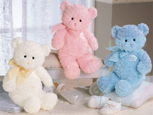 Buy My First Teddy – White (small) 9″ Baby Gund Teddy Bear 58616