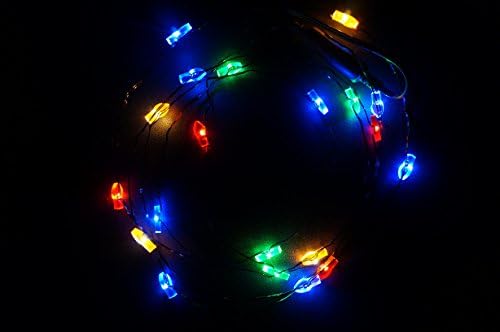 [Pack of 3] 8FT 20 LED [Timer] Four Color Candle Shape LED string Lights - (3 Modes,Longer Lifespan)