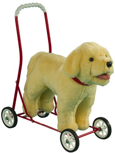 Childrens Toyshop  Toys : 20'' 50cm Handle Labrador Pushalong