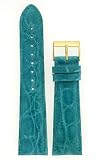Watch band Genuine Crocodile Strap 22mm Aqua