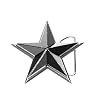 No Fear Men's CHROME STAR BELT-BUCKLE