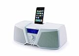 KICKER 09IK150W iKICK Digital Stereo System for iPod/iPhone with AM/FM Tuner and Alarm (White)