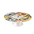 Pfaltzgraff Holiday Magic 12 1/2-Inch Pedestal Cake Plate