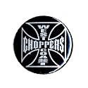 West Coast Choppers - WCC White Cross Pin Button