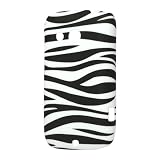 iProtect Premium Cover / Case / H�lle / Schutz f�r HTC Desire C A320e im gummierten Hard Case in der "Safari Zebra Edition" Schwarz / Wei�von "iProtect"