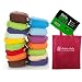 FuzziBunz One Size Elite Cloth Diapers 12 Pack Gender Neutral Colors with Dainty Baby Reusable Bag and Rockin Green Laundry Detergent Sample Bundle