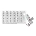 Duro-Med Weekly Pill Organizer, Clear